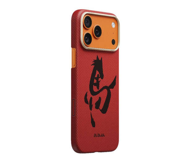 PITAKA Edge Case do iPhone 17 Pro Ink Horse Cinnabar - 1541652 - zdjęcie